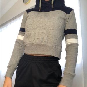 Superdry sports wear cropped hoodie